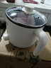 LOTOR电煮锅宿舍学生小电锅迷你多功能电热锅泡面煮面火锅多用途锅 白色不沾款 实拍图