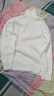 加绒保暖高领一体绒毛衣男秋冬2024翻领打底针织衫休闲上衣厚商务 【加绒】369高领毛衣-白色 XL 130-145斤 实拍图