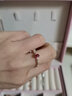ENZO茜茜公主 18K金镶红宝石钻石戒指女 EZV4309 12号 实拍图