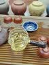 古悦堂 日式核桃纹玻璃公道杯 红檀侧把公道杯 茶具配件分茶器 树桩款290毫升 实拍图