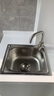 华厦金牛304不锈钢厨房洗菜盆水龙头冷热碗家用水槽面盆洗手池单冷水龙头 304不锈钢冷热小七子弯+进水管 实拍图