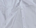 佐马仕 （ZUOMASHI）短袖衬衫女夏季纯白免烫抗皱衬衫职业装冰丝修身商务正装衬衣女 DV2655V领纯白色 XL/37（105-115斤） 实拍图