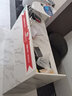 普派 收银台小型台吧前台桌店面接待台超市钱柜商铺收款桌商超收银桌 [单抽+键托+柜]石白色100*42*90 实拍图