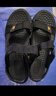 昌祥回力凉鞋男新款夏季外穿开车透气夏天防滑耐磨男士运动休闲沙滩凉拖男 黑色 41 实拍图
