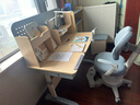 思鹿法国silux儿童学习写字桌家用可升降课桌椅小户型学生实木书桌 灰1.2m陪读带06书柜+脚踏追背椅 实拍图