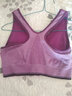 卡熙雅（CAWIE）前置拉链运动文胸 无钢圈防震训练跑步健身内衣 瑜伽休闲睡眠背心 紫色 M（70B/C 75A/B/C 80A） 实拍图