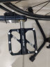 GUB 山地公路自行车脚踏板脚蹬子碳纤维材质单车轴承3培林铝合金防滑  GC070（钛轴+3培林）黑色 实拍图