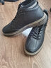北柘男鞋春秋季男士休闲皮鞋百搭高帮板鞋男鞋子男运动潮鞋 黑棕（加绒款）-Y771M 42 实拍图