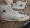 匡威（Converse）1970s 经典三星标高帮鞋情侣运动鞋学生鞋休闲帆布鞋男女鞋多巴胺 162056C 白高 38 /5.5 实拍图