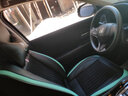 翰静 新款汽车卡通坐垫四季通用座垫全包围座套透气织物座椅套适用于 北欧绿（皮革+织物） 本田锋范凌派雅阁缤智皓影冠道 实拍图