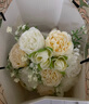 仁善祥手捧花结婚领证手捧花结婚仿真花求婚婚纱摄影拍照道具手捧花 香槟/白色（约10朵）+礼品袋 1束 实拍图