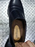金猴（JINHOU）皮鞋男三接头镂空皮凉鞋套脚一脚蹬商务正装鞋办公室特大码男皮鞋 黑色 加绒款 偏大一码 40 实拍图