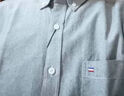 罗蒙（ROMON）纯棉牛津纺长袖衬衫男春秋中青年时尚职业工装衬衣1085白色38 实拍图