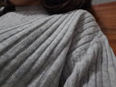 无印良品 MUJI 女式 含牦牛绒羊毛 宽罗纹编织 高圆领毛衣 长袖针织衫简约 浅灰色 M 实拍图