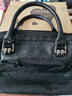 ANDSEEYOU包包2025新款波士顿包手提包女欧美时尚真皮拼接单肩包简约斜挎包 黑色 实拍图