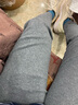 嫚熙（EMXEE）孕妇打底裤春秋裤孕妇托腹安全裤弹力休闲修身怀孕期外穿孕妇裤 黑色【银狐绒 适合5℃~10℃】 XL 实拍图