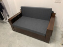 塞纳春天沙发床两用实木推拉现代简约沙发床可折叠沙发床多功能储物沙发 1.45m椰棕款【1个储物箱】 实拍图