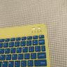 法普拉（FAPULA） 蓝牙无线iPad键盘适用于iPad手机平板笔记本电脑办公可充电女生卡通鼠标 【黄蓝撞色】 10寸充电版键盘 实拍图
