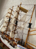 Snnei仿真木质帆船模型摆件 一帆风顺实木工艺船装饰 开业礼品乔迁礼物 《海岸警卫队海鹰号》63cm 一帆风顺 实拍图