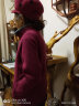 奉孝妈妈冬装摇粒绒卫衣抓绒外套女新款秋冬中老年人加绒加厚运动上衣 加厚款酒红色 L（建议90斤以内） 实拍图