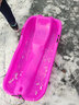 梦必真加厚滑雪板滑草板滑沙板带刹车单板 双人成人儿童雪橇车雪爬犁冬季滑雪用具春季旅游产品 蓝色带赠品 实拍图