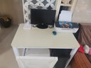 福红龙【现货秒发】电脑桌台式家用现代简约写字桌办公学习简易书桌 白枫色+白架 长100*宽60*高73 实拍图