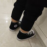匡威（Converse）童鞋儿童帆布鞋新款经典高帮男女童鞋休闲中大童软底儿童鞋 黑色(偏大 选小一码) 23 【建议脚长14cm】 实拍图