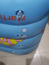 水迪儿童游泳池家用婴儿游泳桶加厚大号戏水池充气游泳桶洗澡盆波波池 加厚三环1.3米儿童戏水-手泵 实拍图