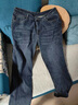真维斯（Jeanswest）牛仔裤男修身直筒秋冬季新款潮流柔软棉弹舒适休闲男士长裤子男 H901深蓝【天丝厚款】 33 码(2尺6) 实拍图