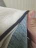 Avigers棉麻沙发抱枕靠垫新中式大靠枕办公室汽车护腰靠背垫不含芯定制 深蓝条纹中拼 蔚蓝白 60cm*60cm 含枕芯 实拍图