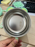 南言溪北北宝宝注水保温碗婴儿辅食碗婴幼儿不锈钢防摔吸盘碗勺套装儿童餐具 薄荷绿注水碗（送叉勺吸盘） 实拍图