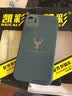 凯彩【配钻石钢化膜】适用苹果11手机壳透明漏标男款iPhone11直边玻璃壳全包女防摔保护套 苹果11【玻璃壳-6.1英寸】【奶奶灰】 实拍图