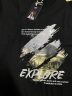 NASA GISS官方潮牌联名t恤男纯棉潮流日系宽松圆领印花学生短袖 黑色 XL  晒单实拍图