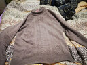 恒源祥 羊毛衫男士冬季圆领纯羊毛男士毛衣男韩版商务休闲保暖针织衫男  19658灰咖 XL 实拍图