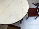 品族 岩板餐桌椅组合伸缩折叠新中式简约小户型家用可变圆桌吃饭桌子 CZ-009 1.35米餐桌+6椅 晒单实拍图