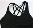 李宁（LI-NING）运动内衣女瑜伽健身文胸中强度支撑速干透气背心跑步 黑色 XL 实拍图