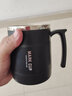 凌云鹤水杯杯子马克杯咖啡杯男士304不锈钢带盖办公室喝水杯大容量家用 【尊贵黑】500ml马克杯+折叠勺 【抗菌304钢材质，内置折叠勺】 实拍图