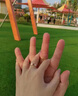 舒弗卡家同款情侣戒指简约莫桑钻求婚对戒结婚戒指520送女朋友礼物 无钻玫瑰金 美码8号 实拍图