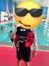 G.duck小黄鸭儿童泳衣男童分体游泳衣宝宝海边沙滩洋气防晒速干泳中小童 黑白字母star 120 建议5~6岁【110-120cm】cm 实拍图