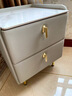圣多堡意式床头柜卧室家用简约现代床边柜储物收纳柜全实木岩板简易整装 香槟灰50长40宽50高 实拍图