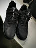 【真牛皮】GNAI休闲运动鞋子男生真皮鞋男士户外跑步春秋冬季加绒百搭青年学生平板鞋靴商务潮流男鞋潮鞋 黑色 系带 真皮【加绒+内增高】二棉鞋 冬天款 39码 (245mm) 实拍图
