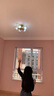 昂的 智能客厅灯北欧LED吸顶灯简约家用魔豆灯全屋灯具套餐后现代风格分子卧室灯整套灯具三室两厅大厅灯 B12黑色三室两厅套餐（立减300）金色备注 LED三色变光 实拍图