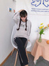 歌佰芬睡衣女秋冬季纯棉长袖睡衣女冬休闲家居服圆领可外穿全棉运动套装 64253中紫 M （80-100斤） 实拍图