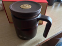 富光茶马仕紫砂内胆保温杯男士茶水分离水杯带手柄泡茶杯个人专用杯子 紫檀420ml-【防尘盖顶+316茶隔】 实拍图