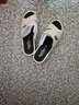 韵优利（yunyouli）中年凉拖鞋女外穿新款时尚鱼嘴高坡跟夏季妈妈鞋防滑厚底拖鞋女士 米白色 高跟(937) 38 (适合37码脚) 实拍图