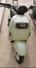 爱玛（AIMA）铅酸超长续航电动轻便摩托车女士时尚成人代步外卖电动摩托车 抹茶绿【LED仪表+60V20AH】 实拍图