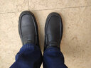 骆驼动感男鞋秋季新款鞋子低帮休闲鞋男士皮鞋真皮户外鞋男套脚一脚蹬鞋 黑色 42 实拍图