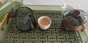 高茗 日式玻璃盖碗茶杯防烫茶碗家用不烫手泡茶杯手抓茶壶功夫茶具 墨雨盖碗+清轩公道杯+青丘茶滤 实拍图