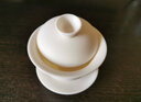 心去處白瓷三才盖碗茶杯高档素烧羊脂玉瓷不烫手家用大容量陶瓷功夫茶具 素烧羊脂玉瓷凌云盖碗-礼盒装 实拍图