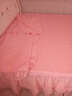 欧苏缦新款全棉韩版蕾丝纯棉床裙单件加厚夹棉床罩床笠带裙边高档床盖 高端绣花-粉色夹棉 180*200cm床裙+2个枕套 实拍图